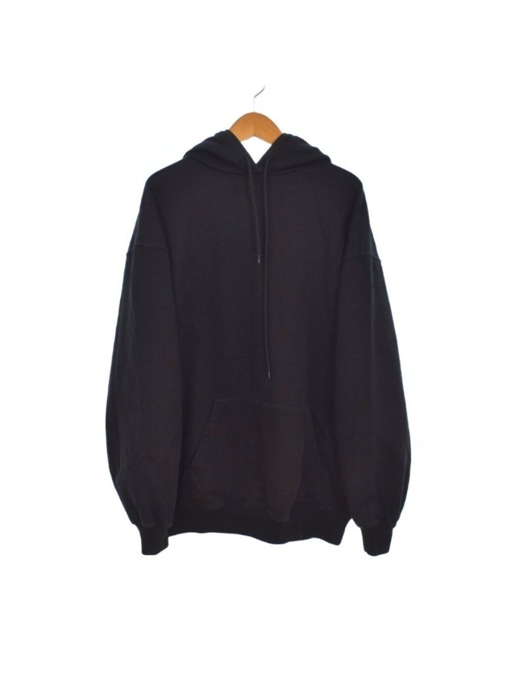 Balenciaga Back Logo Oversized Pullover Hoodie Black S